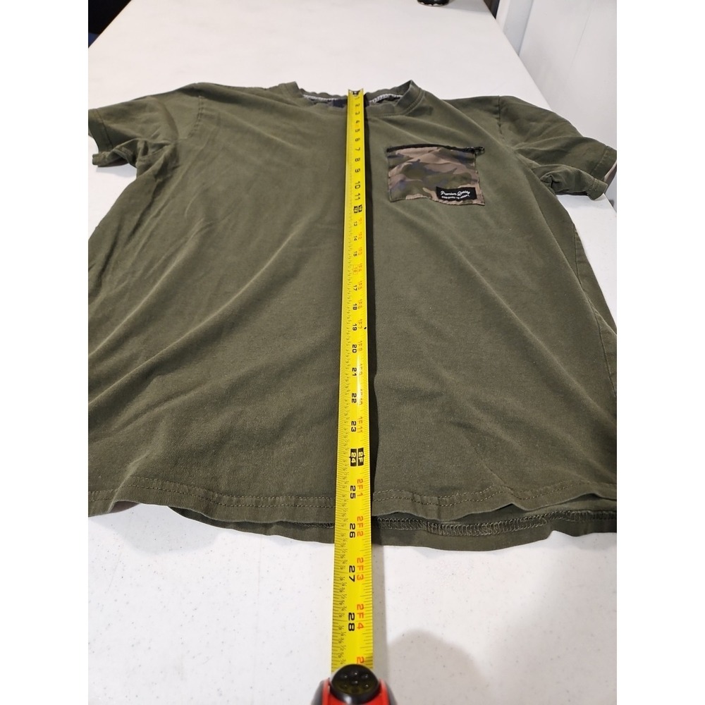 Nomad Brand T-shirt Olive With Camo Zip Chest Pocket Mens Lg (1406 - Picture 6 of 8